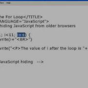 For Loop