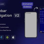 FlutterFlow Animated Sidebar Navigation Drawer Menu UI Flutterflow Sidebar Drawer