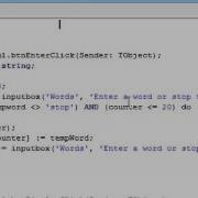 Arrays 05 Filling Only Part Of An Array Delphi