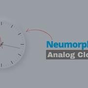 CSS Neumorphism Working Analog Clock UI Design JavaScript Clock