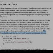 Eloquent JavaScript Read Along Program Structure 011 Indenting Code