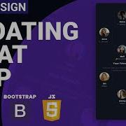 UI UX Design Floating Chat App HTML CSS Bootstrap JS Speed Coding Tutorial With Source Code