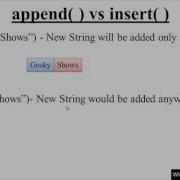 280 Difference Between Append And Insert In Java Programming Hindi
