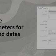Create Parameters For Derived Dates In Oracle Analytics