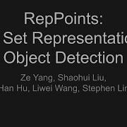 RepPoints Point Set Representation For Object Detection