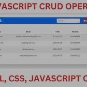 4 CRUD CREATE UPDATE READ DELETE JAVASCRIPT PROJECT HTML CSS JAVASCRIPT Justforcode