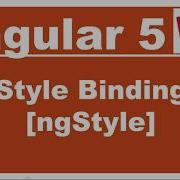 Angular5 Style Binding Tutorial