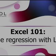 Excel 101 Множественная регрессия с функцией ЛИНЕЙН