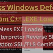 How To Bypass Windows Defender With Custom C EXE Payload Loader Meterpreter Reverse Shell