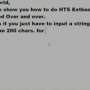 HTS Extbasic 1 Tutorial