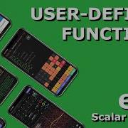 Short Scalar Tutorials 05 User Defined Functions