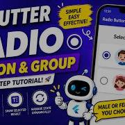 FLUTTER ANDROID RADIO BUTTON AND RADIO GROUP TUTORIAL