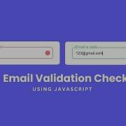 Email Validation Using JavaScript Valid Invalid Email Check In JavaScript
