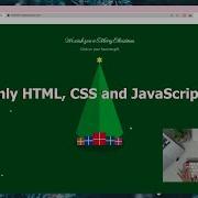 Christmas Tree Built With HTML CSS And JavaScript ASMR