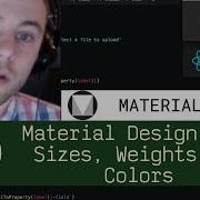 Material Design Font Sizes Weights And Colors P4D15 Live Coding With Jesse