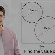 2 Circles In A Rectangle Geometry Problem Find The Value Of X