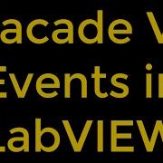 Facade VI Events In LabVIEW