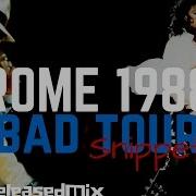 Michael Jackson Rome 1988 Snippet Bad Tour