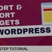 How To Import Or Export Widgets In WordPress