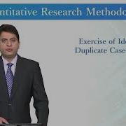 Exercise Identifying Duplicate Cases In SPSS Quantitative Research Methodology SOC509 Topic165
