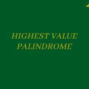 Highest Valued Palindrome Hackerrank