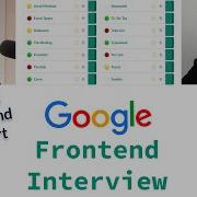 Google Frontend Interview With A Frontend Expert