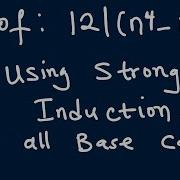 Strong Induction Proof By Mathematical Induction Example 1