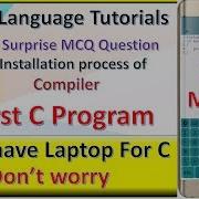 Programming On Mobile Phone First C Program Lecture 2 Part 2 C Language Tutorial