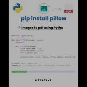 Pip Install Pillow Images To Pdf Using Python