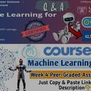 Coursera Machine Learning For All Week 4 Peer Graded Assignment Answers Full Marks