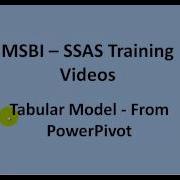 MSBI SSAS Tabular Model From PowerPivot