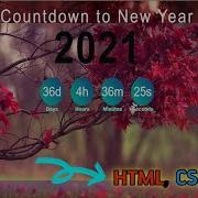 How To Create A Countdown Web Page To New Year 2021 UsingJavascript With Source Code