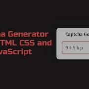 Captcha Generator Using HTML CSS And JavaScript Webdeveloper Javascript Frontend Animation Html