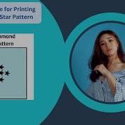 How To Print Half Diamond Star Pattern