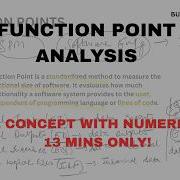 Function Point Analysis For SPM Software Engineering Easy Memory Tricks Numericals