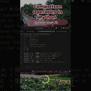 Comparison Operators In Python Python ComparisonOperators LearnToCode CodingShorts Python