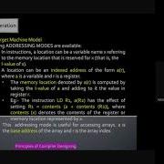 Principles Of Compilers Code Generation The Target Language