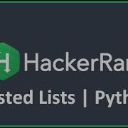 Nested Lists Hacker Rank Solution In Python