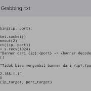 Banner Grabbing By Python