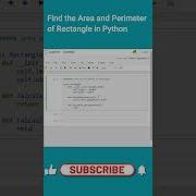 Mastering Python Area And Perimeter Calculation Of A Rectangle Tech Wizards