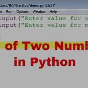 Sum Of Two Numbers Using Python Python Programming