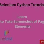 Tutorials 13 Take Screenshot Of Webpage And Element Python Selenium
