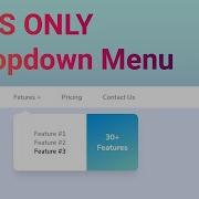 CSS Only Navbar Dropdown Menu Mega Menu