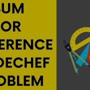 DIFFSUM Codechef Problem Solution Python