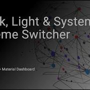 Angular 20 Material Dashboard Dark Light System Theme Switcher