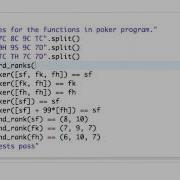 Testing Card Rank Design Of Computer Programs