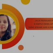 Java Swing Java Program To Create A Simple Swing Application Using JFrame And JLabel Components