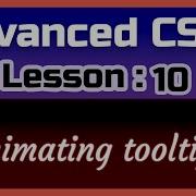 CSS Advanced Tutorial Animating Tooltips