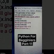 How To Find Index In Python Pythonforbeginners Python Shorts