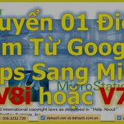 Chuyển 01 Điểm Gim Từ Google Maps Sang MicroSation V8i Hoặc V7
